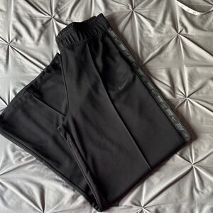 Nike Black Athletic Pants with Logo Trim